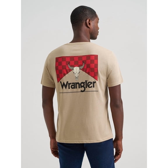 Wrangler Trench Coat Heather Graphic - Mens Tee - 112375727