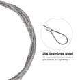 thumbnail image 4 of Unique Bargains Stainless Steel Cable, 2 Pack PVC Coated 1/25' Wire Rope for Deck Railing 3.3ft, 4 of 4