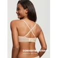 thumbnail image 3 of Women Unlined Lace Strapless Bra Sexy See Through Plus Size Underwire Bralette, 3 of 5