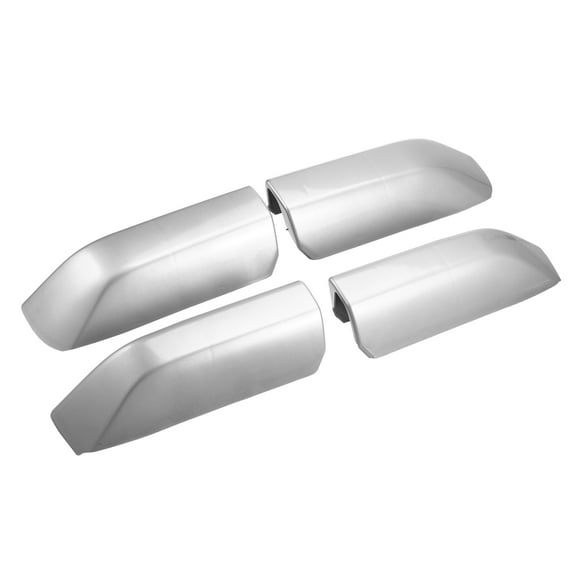 4pcs Car Roof Rack Side Rails End Cover for Toyota 4Runner N280 2010-2022 Durable Plastic Silver Tone