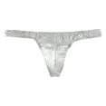 thumbnail image 1 of Penkiiy String Transparent pour Hommes g-Strings Bikini sous-Vêtements en Maille Transparente String pour Homme P Blanc, 1 of 1