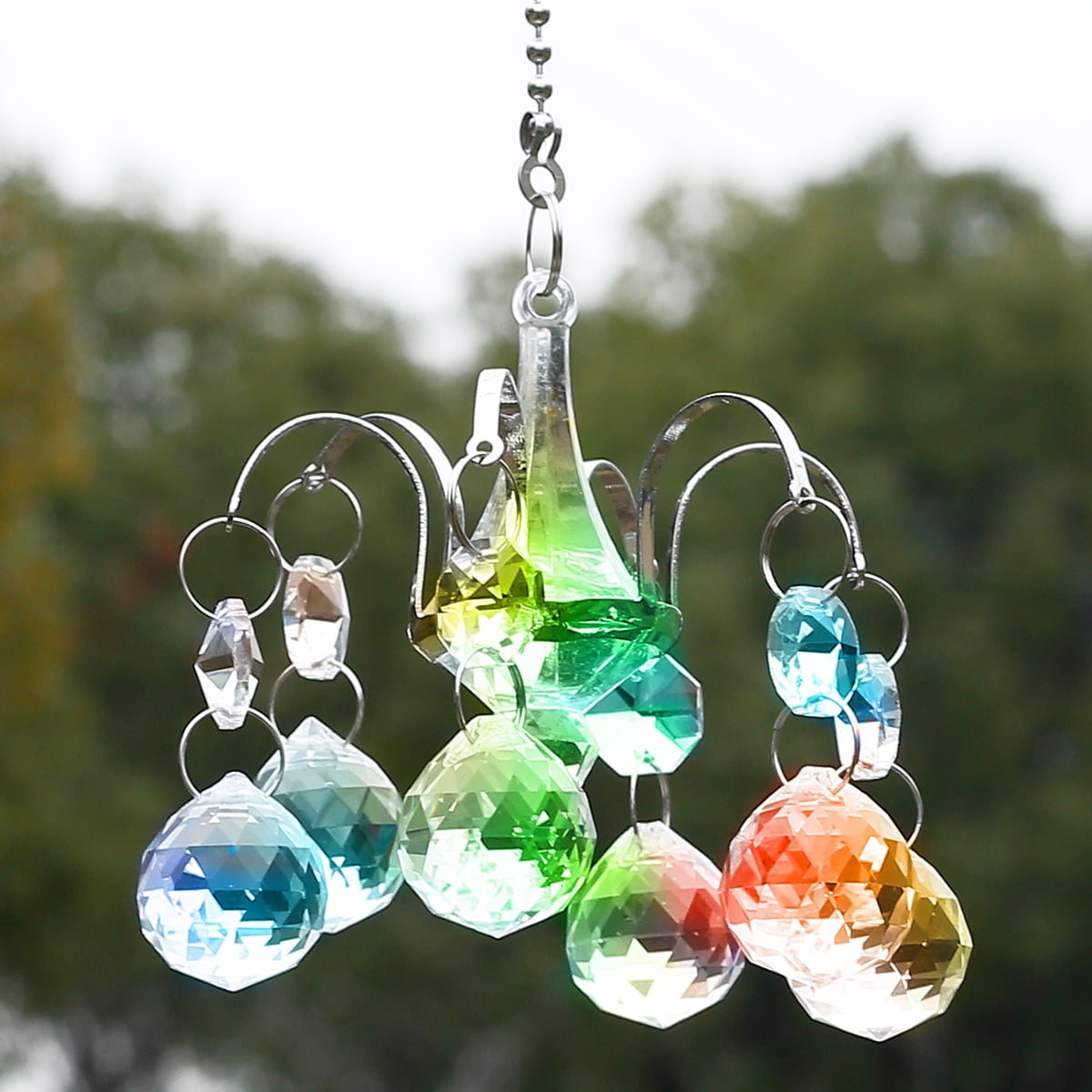 Rainbow Maker Crystal Suncatcher Prism Ball Pendant Hanging Wedding Decor Gift 