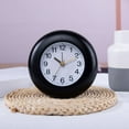 thumbnail image 6 of CIYISON 4.5" Simple Wood Alarm Clock Quiet Ticking, Battery Operated with Light ROUND, 6 of 17