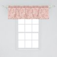 thumbnail image 2 of Ambesonne Botanical Valance Pack of 2, Hand Drawn Pinkish Flower, 54"X18", Blush, 2 of 3
