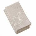 thumbnail image 6 of Fennco Styles Embroidered Swirl Design Linen Blend Tablecloth, 6 of 12