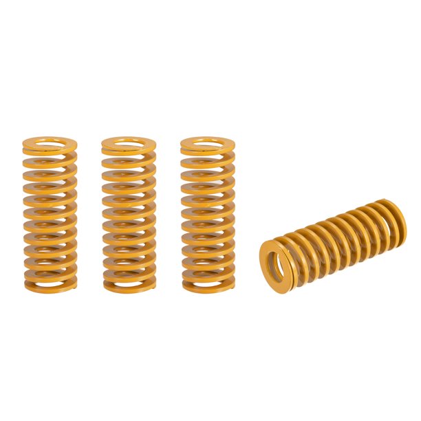 Troquel Resorte, 4uds 30mm OD 90mm Largo Espiral Estampado Ligera Carga Compresión Troquel Resortes para 3D Impresora Eléctrica Pieza, Amarillo Unique Bargains Resorte de compresión
