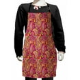 thumbnail image 1 of Paisley Kids Apron, Vivid Design with Flowers Dots Leaves and Ornamental Patterns Artwork Print, Boys Girls Apron Bib with Adjustable Ties for Cooking Baking Painting, Multicolor, by Ambesonne, 1 of 2