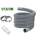 1/1.5/2M Washing Machine Dishwasher Drain Waste Hose Extension Pipe 1M