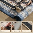 thumbnail image 2 of FEELHOME 8'x10' Rugs for Living Room, Washable Traditional Area Rug for Bedroom Dining Room, Soft Non-Slip Carpet Indoor Floor Rug for Office Home Decor Red, 2 of 7