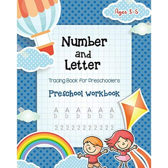 Pre-Owned Number & Letter Tracing Book for Preschoolers: Alphabet Learning Preschool Workbooks for Kids Ages 3 (Paperback) by Millennium Kid Prints