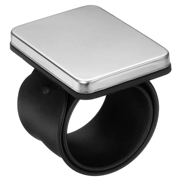 Magnetic Pin Holder Wristband Sewing Pincushion Silicone Strap Bracelet for Sewing Quilting Hair Clips, Black