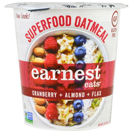 Earnest Eats, Superfood Oatmeal, Cranberry + Almond + Flax, American Blend, 2.35 oz (pack of
