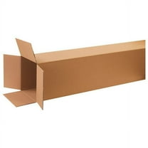 ZoroSelect Tall Corrugated Boxes, 12" x 12" x 60", Kraft, 10/Bundle