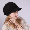 thumbnail image 5 of Gorro ZHAOCHENG de Lana de Punto para Mujer de Invierno Negro, 5 of 5