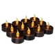 thumbnail image 5 of 12 Pcs Plated Black Candles Battery Operated Tea light Flameless LED Electronic, 5 of 5