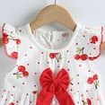 thumbnail image 4 of ZACPNCV Baby Girl Clothes Toddler Girls Summer Dress Ruffle Fly Sleeve Casual Sundress Cute Outfit for Kids 1-2 Years, 4 of 9