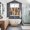 Brown, variant on Brown Abstract Kitchen Curtains Window Panels, Vintage Geometric Gradient Oil Painting Modern Insulated Window Treatment Curtain, Grommet Curtains for Bedroom/Living Room/Bathroom, 2 Piece 52"Wx63"L