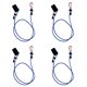 thumbnail image 2 of Leash de remo de kayak para seguridad de remo como línea de seguridad para cañas de pescar con broche Azul kusrkot Correa de la paleta del kayak, 2 of 7