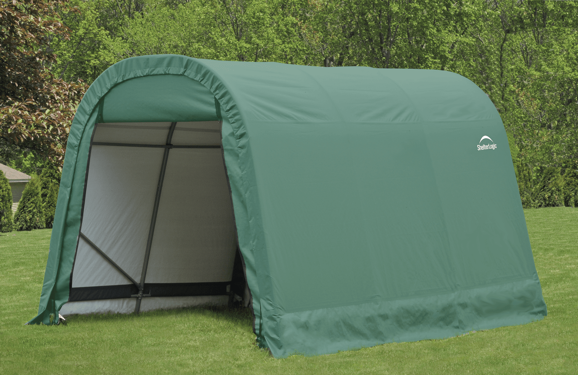 Garage 8 x 12 x 8 ft. Round Standard Green