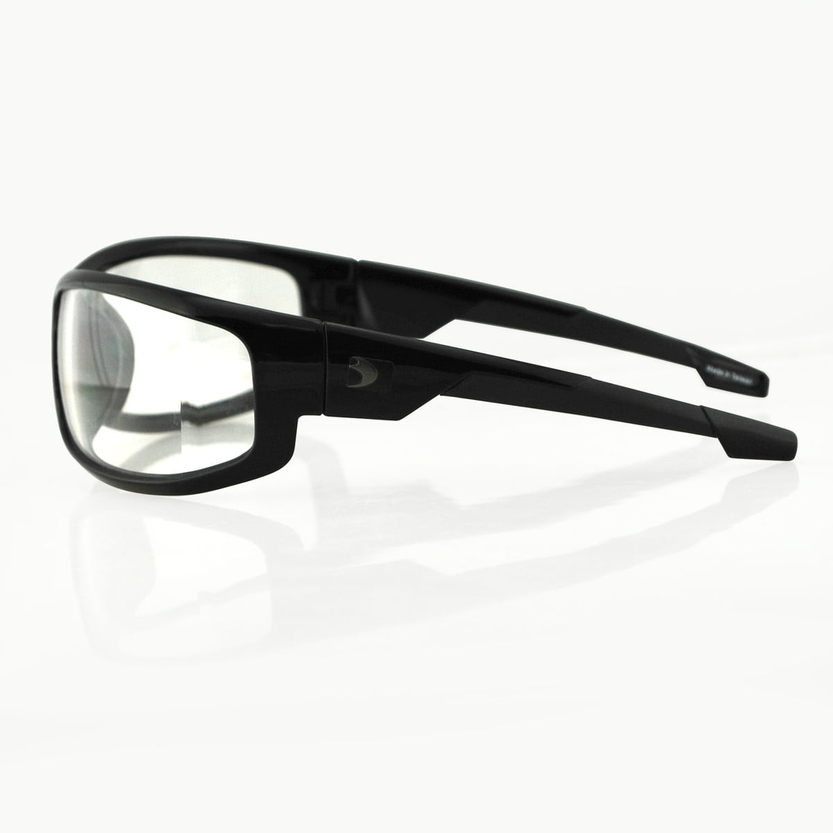 Bobster AXL Sunglasses Black Frame w/Clear Lens