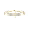 thumbnail image 1 of Pulsera de mujer con cadena de perlas de metal de tres capas temperamento, 1 of 2