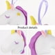 thumbnail image 2 of Esponja de baño exfoliante con forma de unicornio de dibujos animados para una piel suave (blanca), 2 of 8