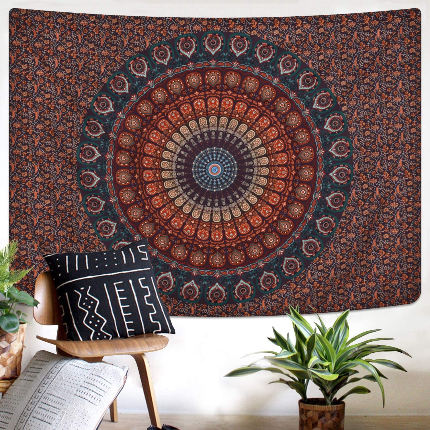 Bohemian Mandala Tapestry Hippie Tapestries Psychedelic Peacock Boho Tapestry Wall Hanging for Bedroom 30.7 x 40.6 inches Walmart