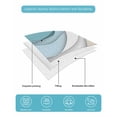 thumbnail image 5 of Turquoise Brown Summer Quilt Set Full Size,Soft Microfiber Quilted Bedding Set with 2 Pillow Shams,Teal White Geometric Gradient Stripes Lightweight All Season Bedspread Coverlet for Bedroom 78"x90", 5 of 6