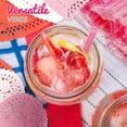 thumbnail image 2 of 4E's Novelty , 50 pack Pink Heart Shaped Straws & Doilies, Individually Wrapped, 2 of 8
