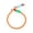 Orange, variant on UJMNHYGT Rope Dog Training Collar Nylon Loop, Adjustable On Pet Collar for Small Medium Large Dogs, Collar with Adjustable Stopper Lightweight for Small Medium Large Dogs