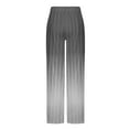 thumbnail image 3 of Men's Gradient Vertical Stripes Casual Pants Elastic Waist Drawstring Beach Yoga Dress Pants with Pockets, 3 of 4