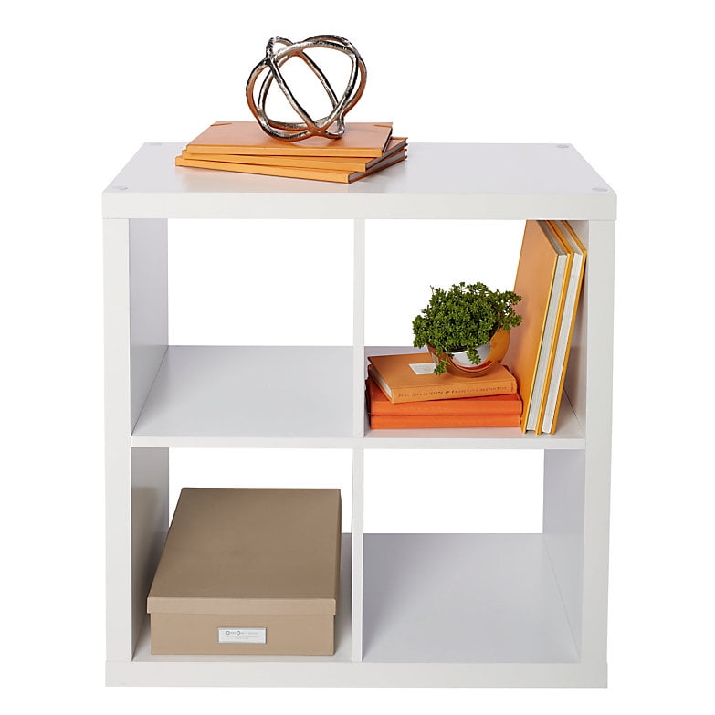 Brenton Studio Cube Bookcase, 4Cube, Small, White
