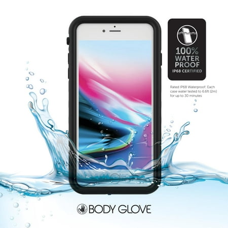 Body Glove Tidal Waterproof Phone Case for iPhone 7 Plus / iPhone 8 Plus - Black/Clear