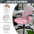 thumbnail image 6 of HELLHERO Cherry Blossom Print Office Chair Slipcover, Decorative Gaming Chairs Cover, Anti-slip Desk Seat Cover with Elastic Band Pink, 6 of 7