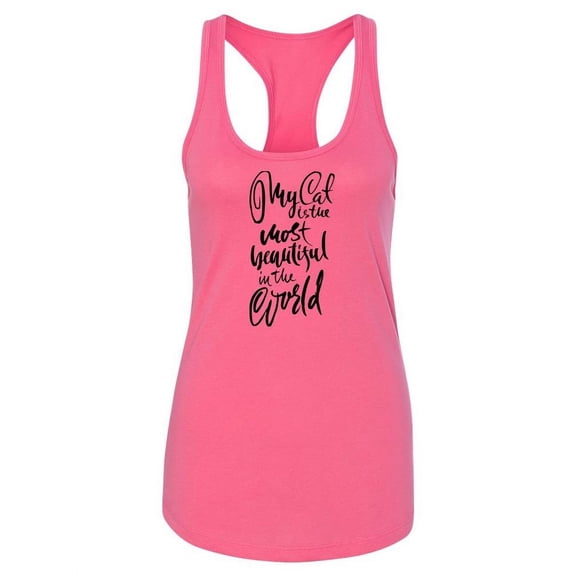 My Cat Is Beautiful Racerback Tank Women -Image by Shutterstock, Female x-Large