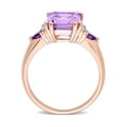 thumbnail image 5 of Everly Women's Amethyst 18k Rose Gold Plated Ring, 5 of 7