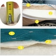 thumbnail image 3 of Nvzi Cojines de espuma viscoelástica para silla con lazos para sillas de comedor, almohadillas antideslizantes para silla de comedor de cocina y cojín de asiento, paquete de 4, 3 of 4