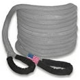 thumbnail image 4 of U.S. made "GUNMETAL GRAY" PolyGuard Coated Kinetic Recovery Snatch ROPE - 1 inch X 30 ft with Receiver Shackle Bracket & HD Carry Bag (4X4 VEHICLE RECOVERY), 4 of 5