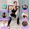 thumbnail image 3 of Upgraded Pilates Bar Kit – 39” Adjustable Exercise Equipment for Men, Women with 6X 20, 30, 40 lbs Resistance Bands with Adjustment Buckle – Pilates Equipment for Home Workouts for All Fitness Levels, 3 of 8