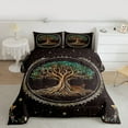 thumbnail image 2 of Manfei Retro Country Tree Bedding Comforter Set,Rustic Botanical Twin Comforter Sets,Vintage Boho Theme Bedding Set For Men Women,Luxury Bedroom Decor Reversible,2pcs, 2 of 8