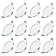 thumbnail image 1 of 12 luces LED empotradas de techo blancas de 7 W, foco delgado, 1 of 4