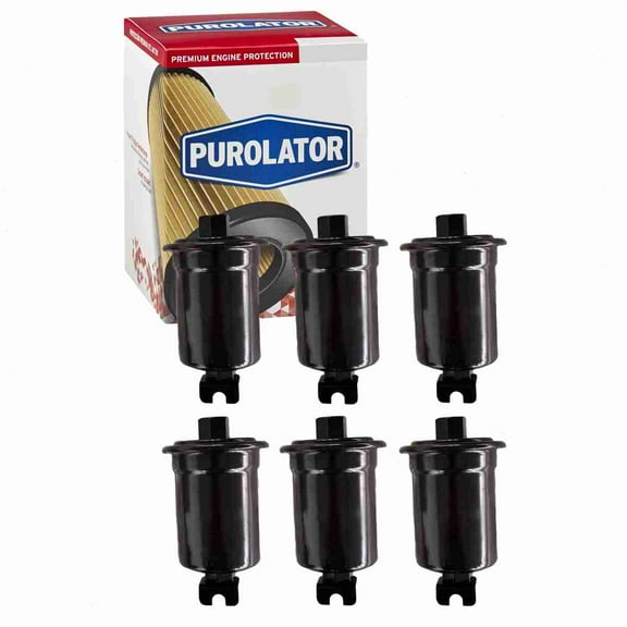 6 pc Purolator F45068 Fuel Filters for 0-986-450-221 043-1007 186100-3451 186100-4020 23300-20020 23300-29045 23300-74290 23300-79545 23639 25313809 33502 33622 33639 3639 71-638 86502 95502 ALG-6065