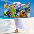 thumbnail image 4 of Lsque Scooby-Doo Pattern Microfiber Bath Beach Towel Silver Fox Velvet Beach Towel Oversized Quick Dry Absorbent for Pool Swimming Bathroom 27.5x55in, 4 of 5