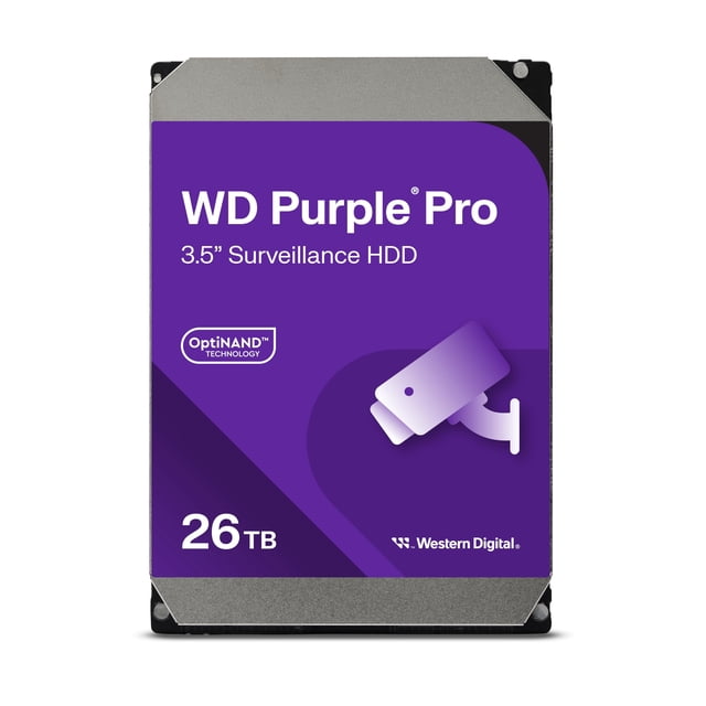 Disco duro interno Surveillance Western Digital SATA de 26 TB