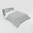thumbnail image 3 of Ambesonne Black and White Bedding Set 3 Pcs, Slanted Ovals, Twin, Black and White, 3 of 3