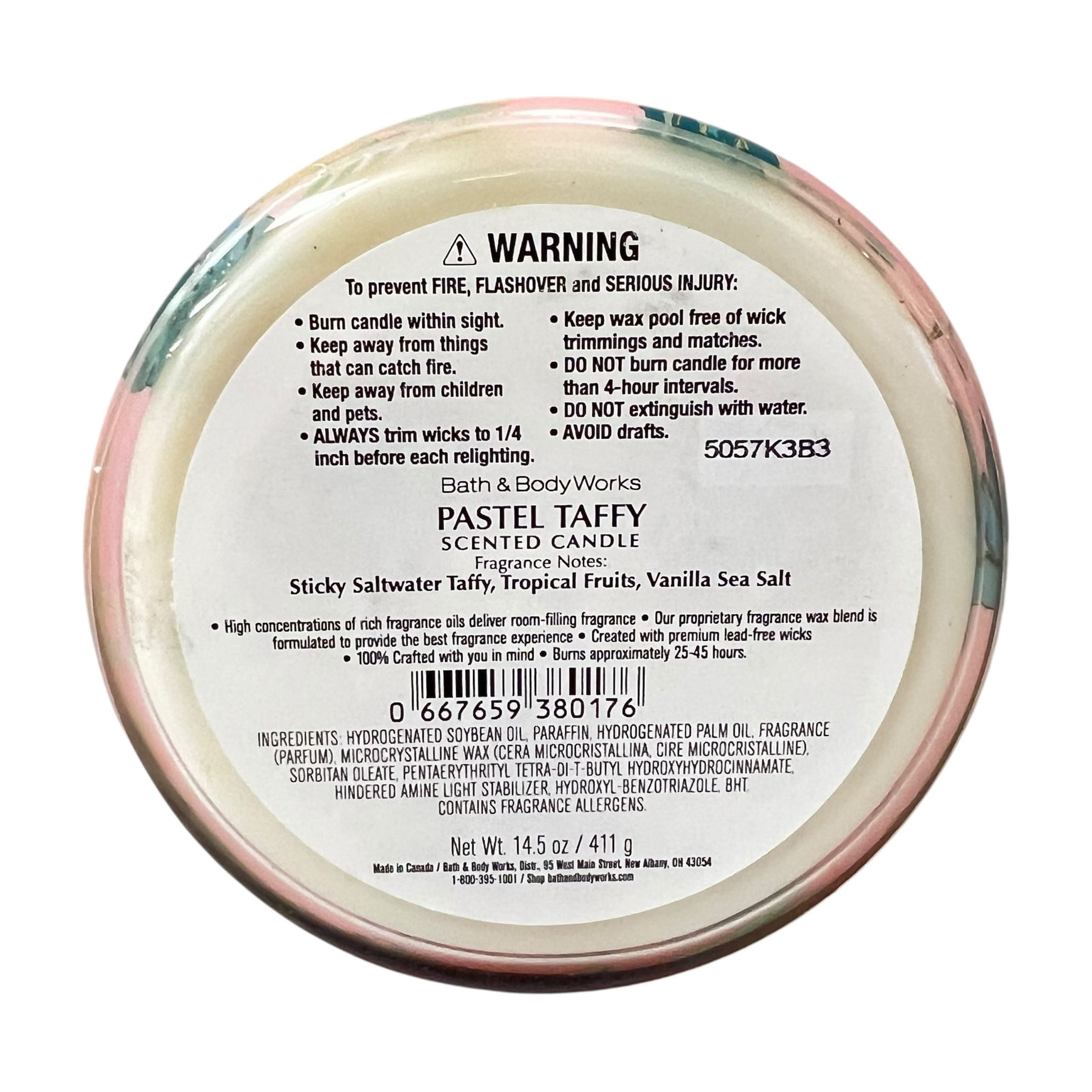 Bath & Body Works Off The Vine Scented 3 Wick Candle 14.5 oz