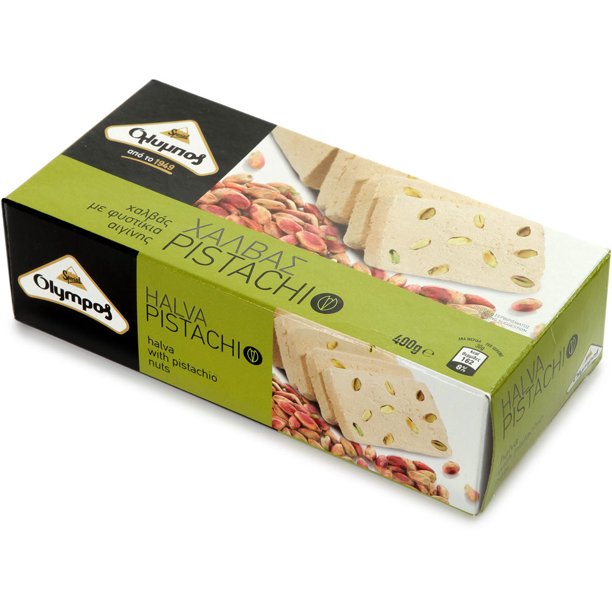 Olympos Pistachio Halva A Rich and Savory Greek Treat Made with