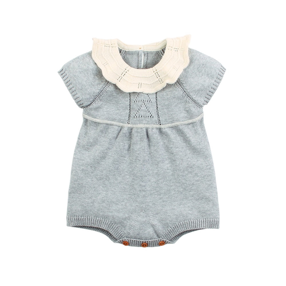 baby girl knitted romper