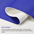 thumbnail image 3 of Unique Bargains Smooth Solid Color Faux Leather Sheets, PU Leather for DIY 10 x 135cm Blue, 3 of 4