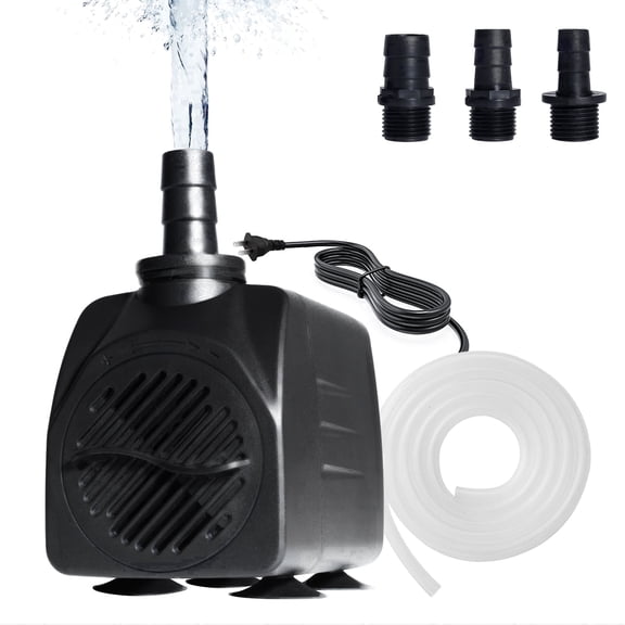 VNEKVA 25W 400GPH Aquarium water Pump for fountains, 6.5ft Lift for Fish Tank& Ponds